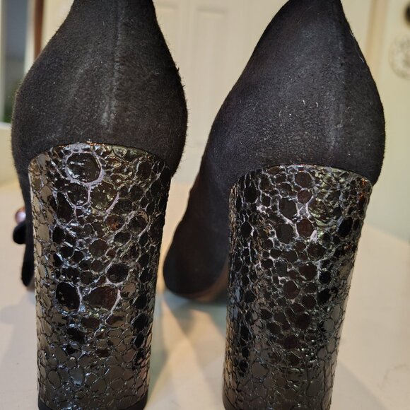 Stylish Giancarlo Paoli Black Mary Janes - Picture 4 of 8